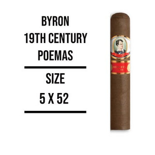 Byron 19th Century Poemas Limited Production Premium Cigar Tobacco Leaf NJ